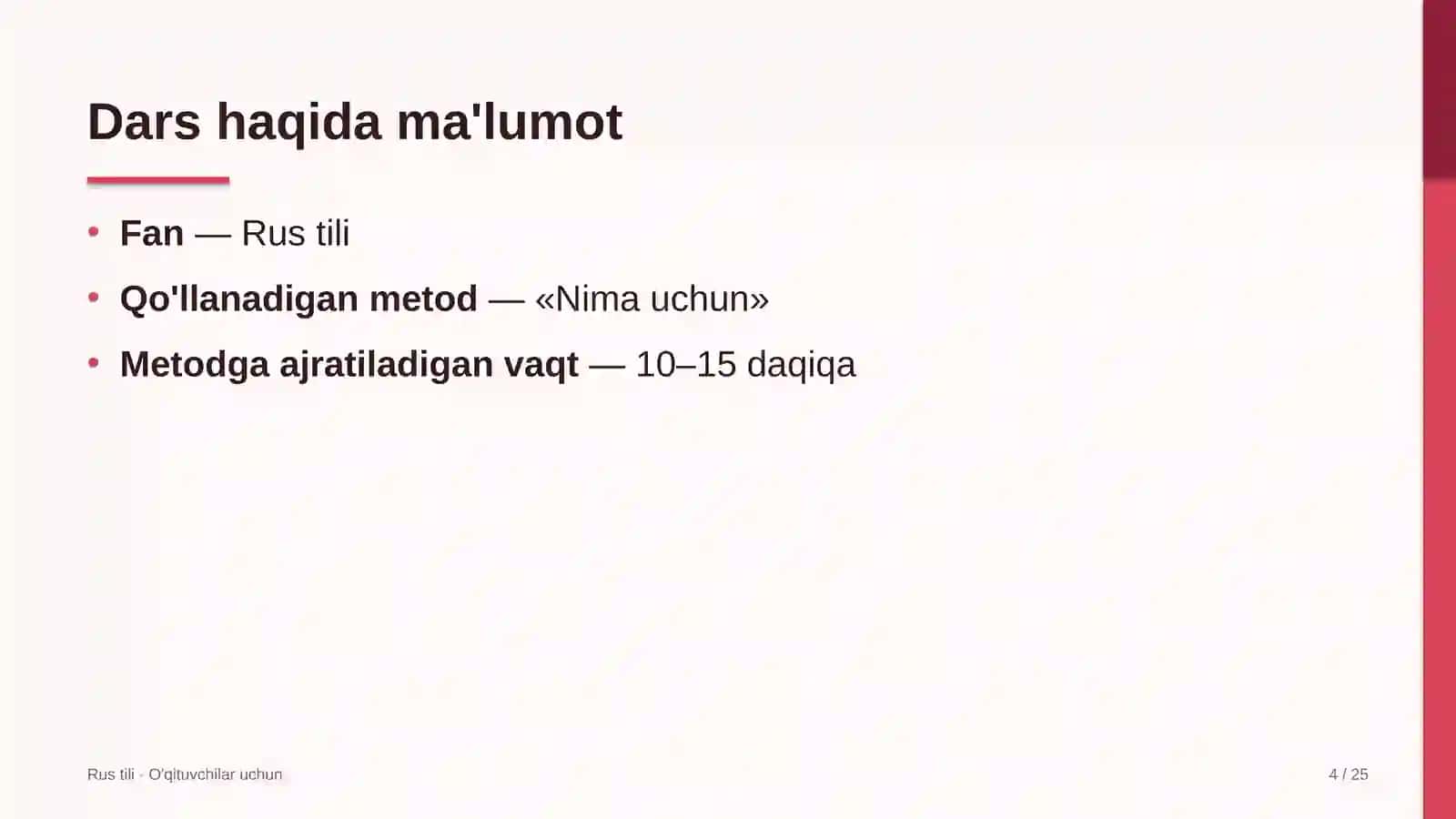 rus tili darslarida nima uchun metodidan foydalanish 5231 4