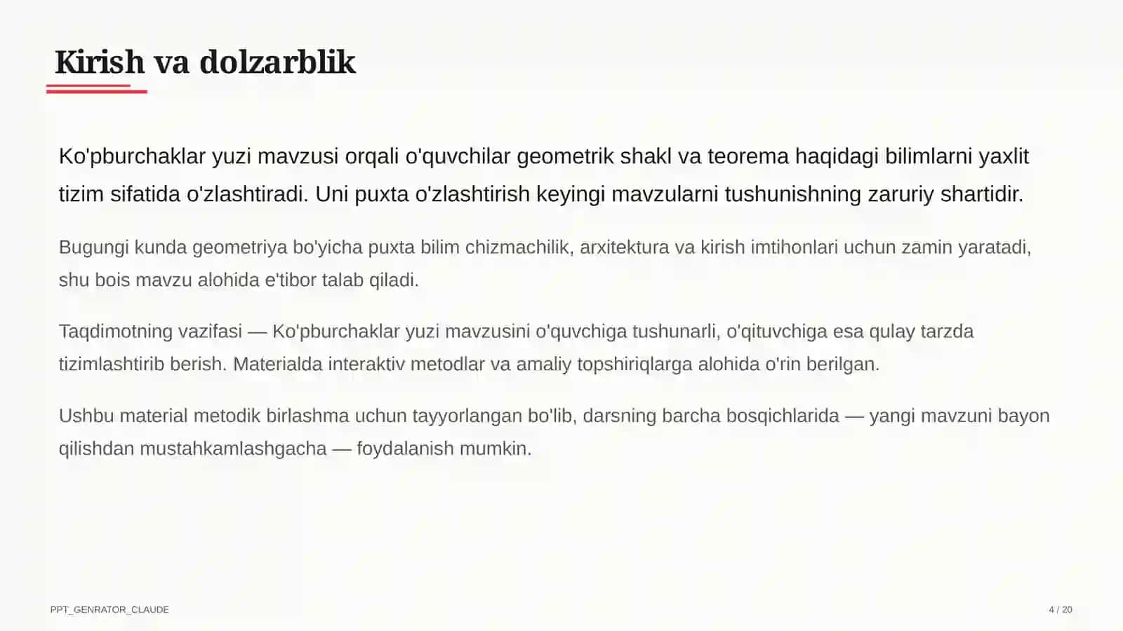 Ko'pburchaklar yuzi (8-sinf) 4