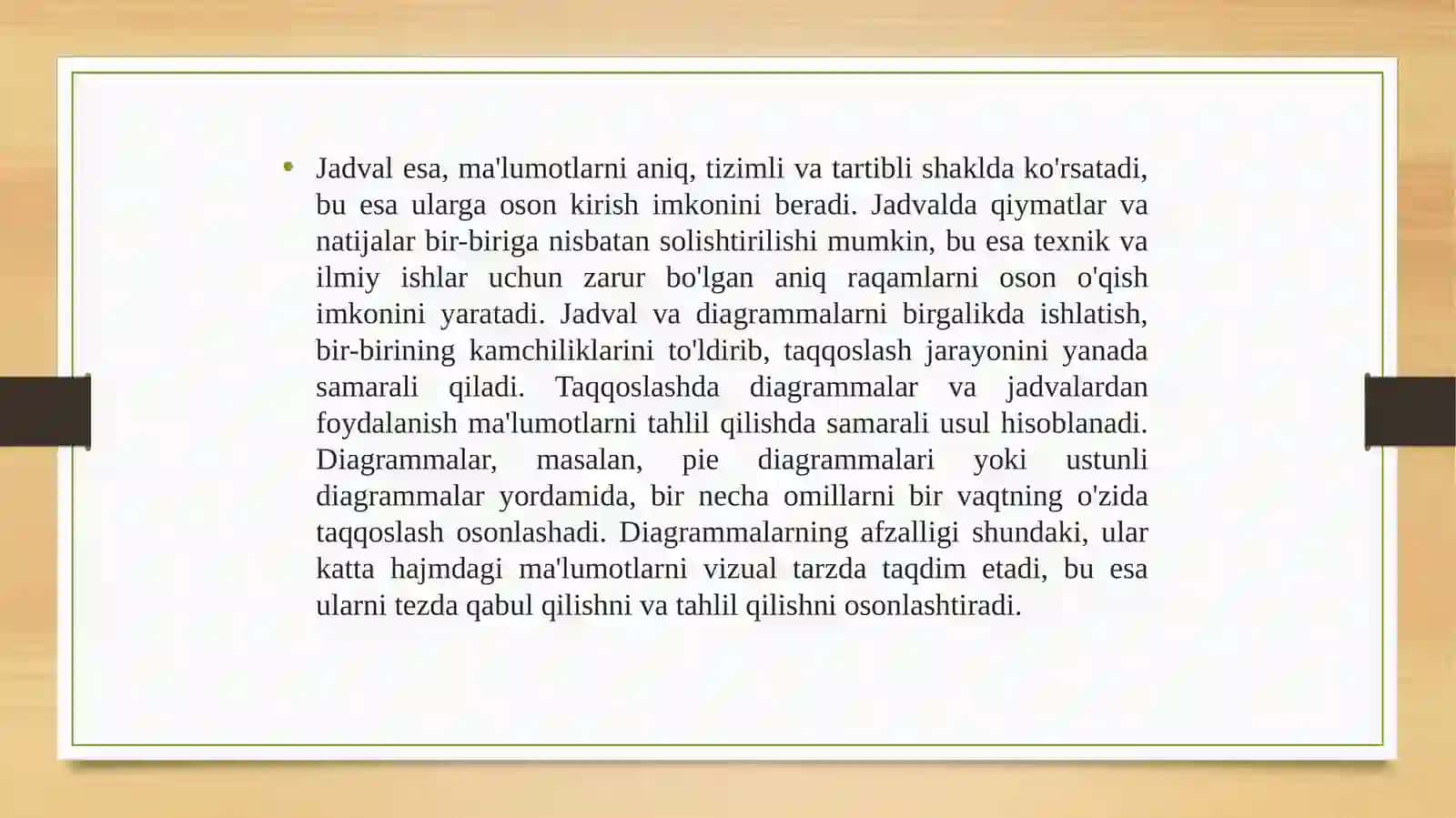 Taqqoslash, tahlil va sintez tushunchalari 4