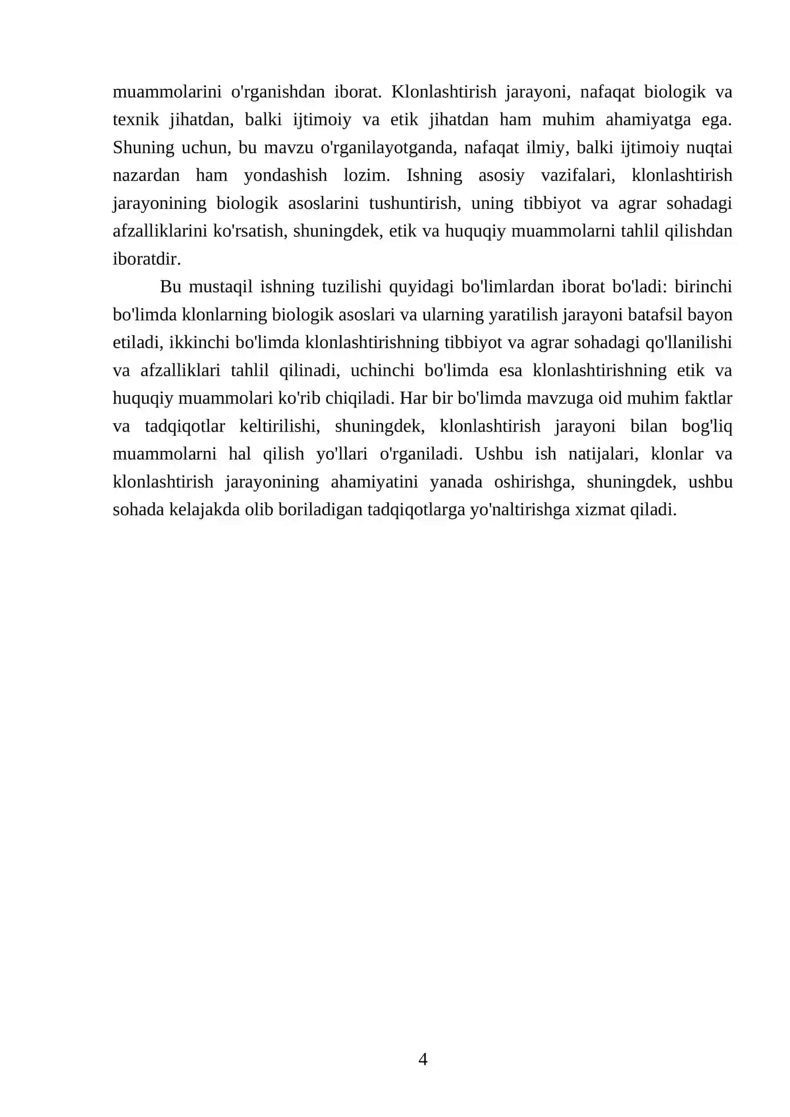 Klonlarning biologik asoslari va ularning yaratilish jarayoni 4