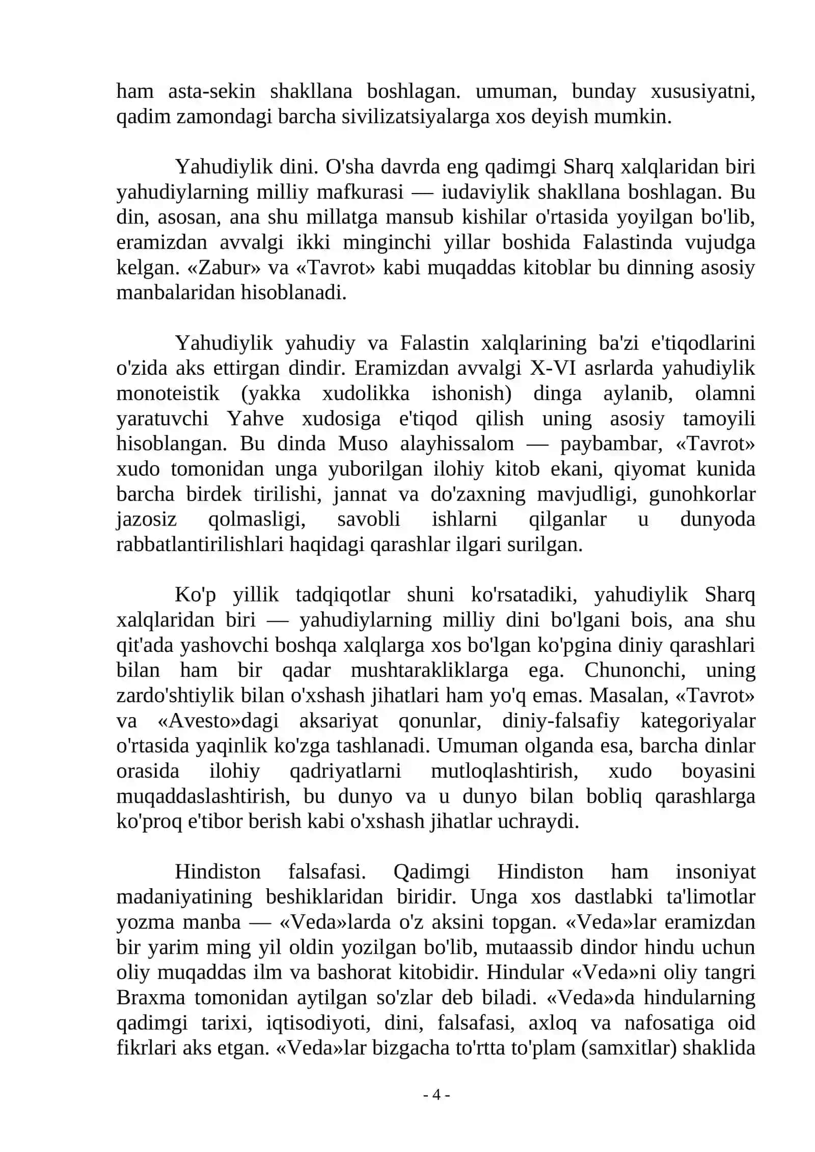“QADIMGI SHARQ VA ANTIK DUNYO FALSAFASI. MARKAZIY OSIYODAGI FALSAFIY QARASHLAR” 4