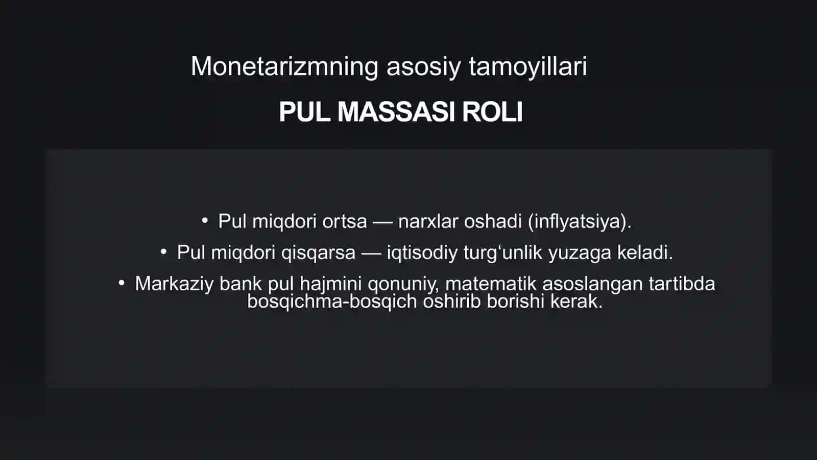 MONETARIZM VA NEOLIBERALIZM 4