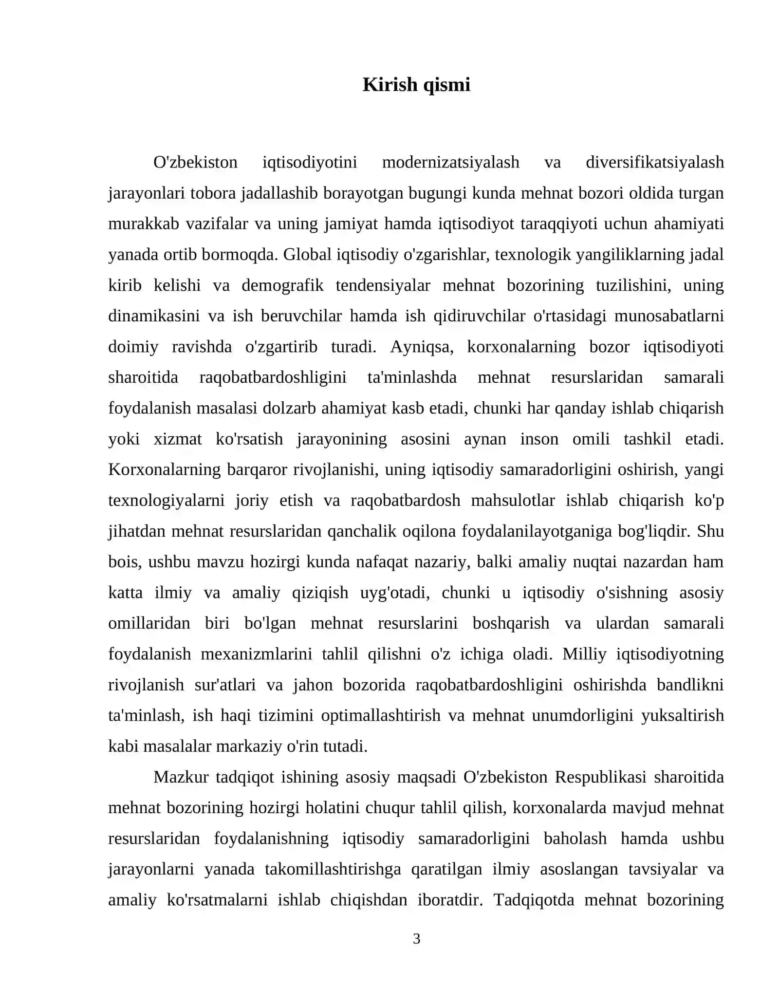 Mehnat bozori va korxonalarda mehnat bozori resurslaridan foydalanish 4