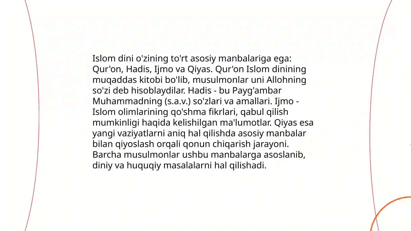 Ózbekistanda xizmet korsetiwshi diniy sholkemler 4