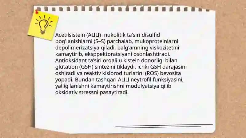 Acetiltsistein (АЦЦ) 4