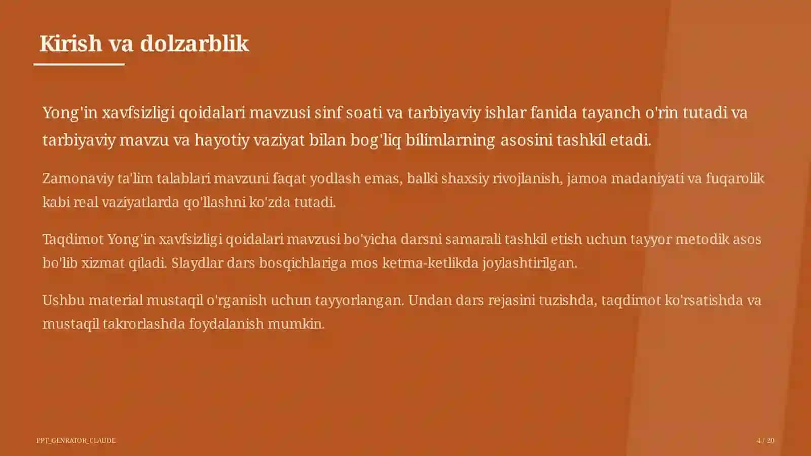 Yong'in xavfsizligi qoidalari 4