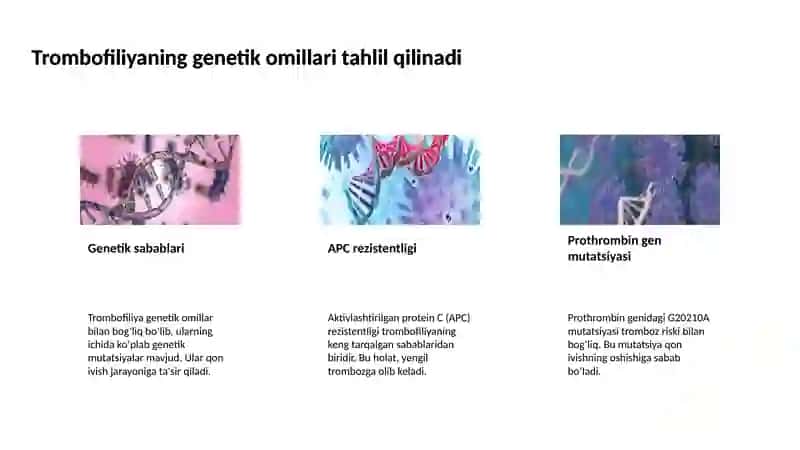 Nasliy trombofiliyada gemostazdagi oʻzgarishlar 4
