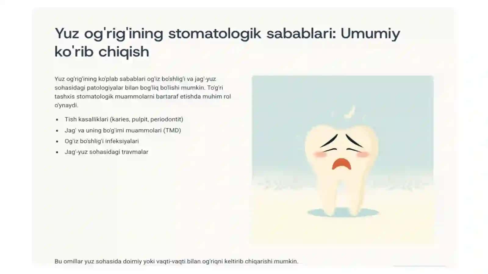 Yuzdagi og'riq sindromlari 4