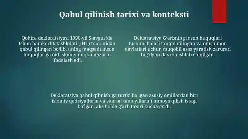 Qohira deklaratsyasi 4