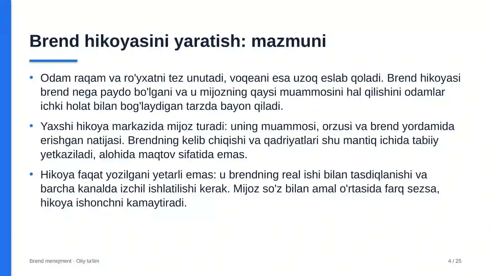 Elektron tijoratda brend hikoyasini yaratish 4