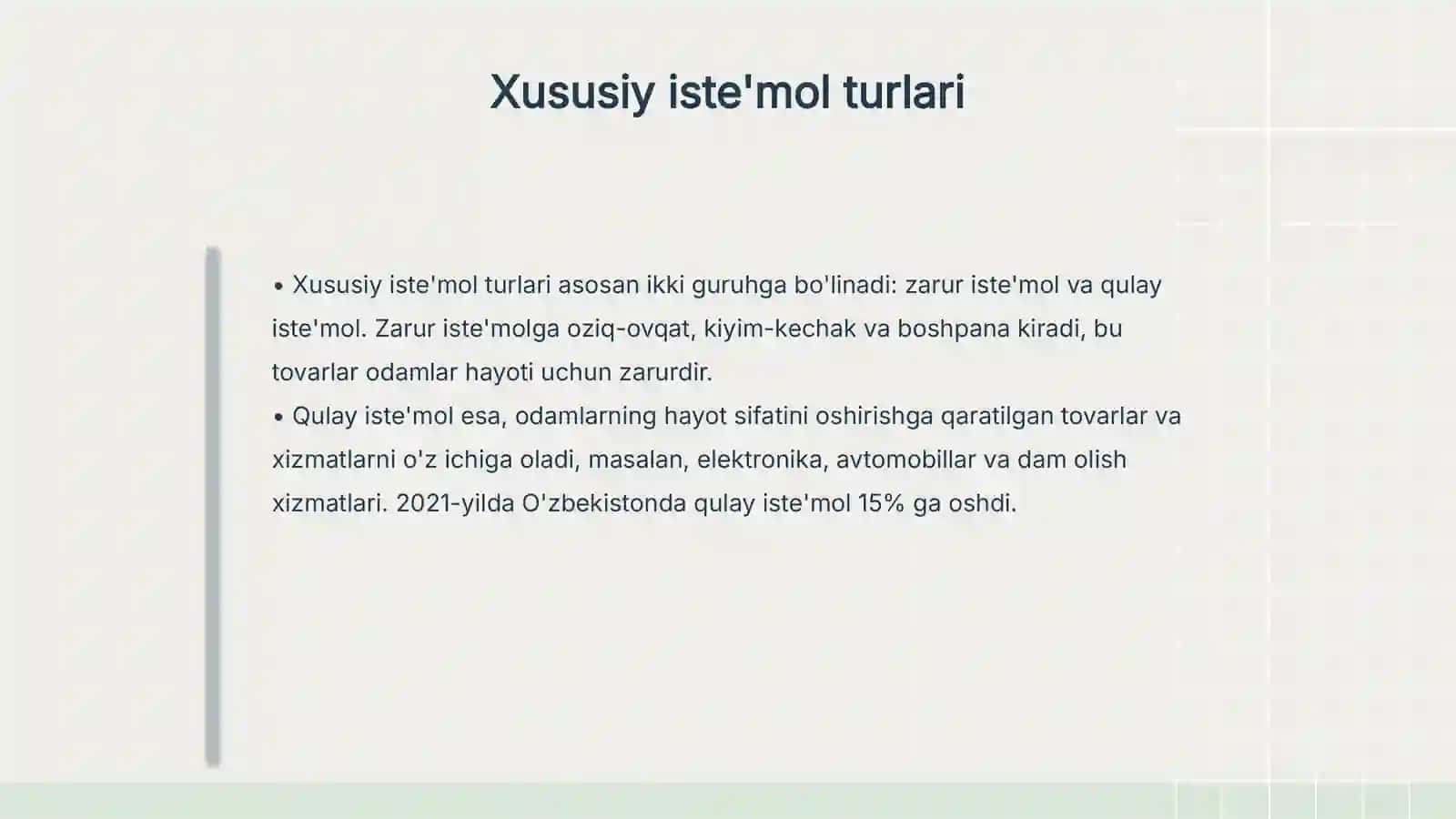 Xususiy iste'mol va jamg'armaning iqtisodiy o'sishga ta'siri 4