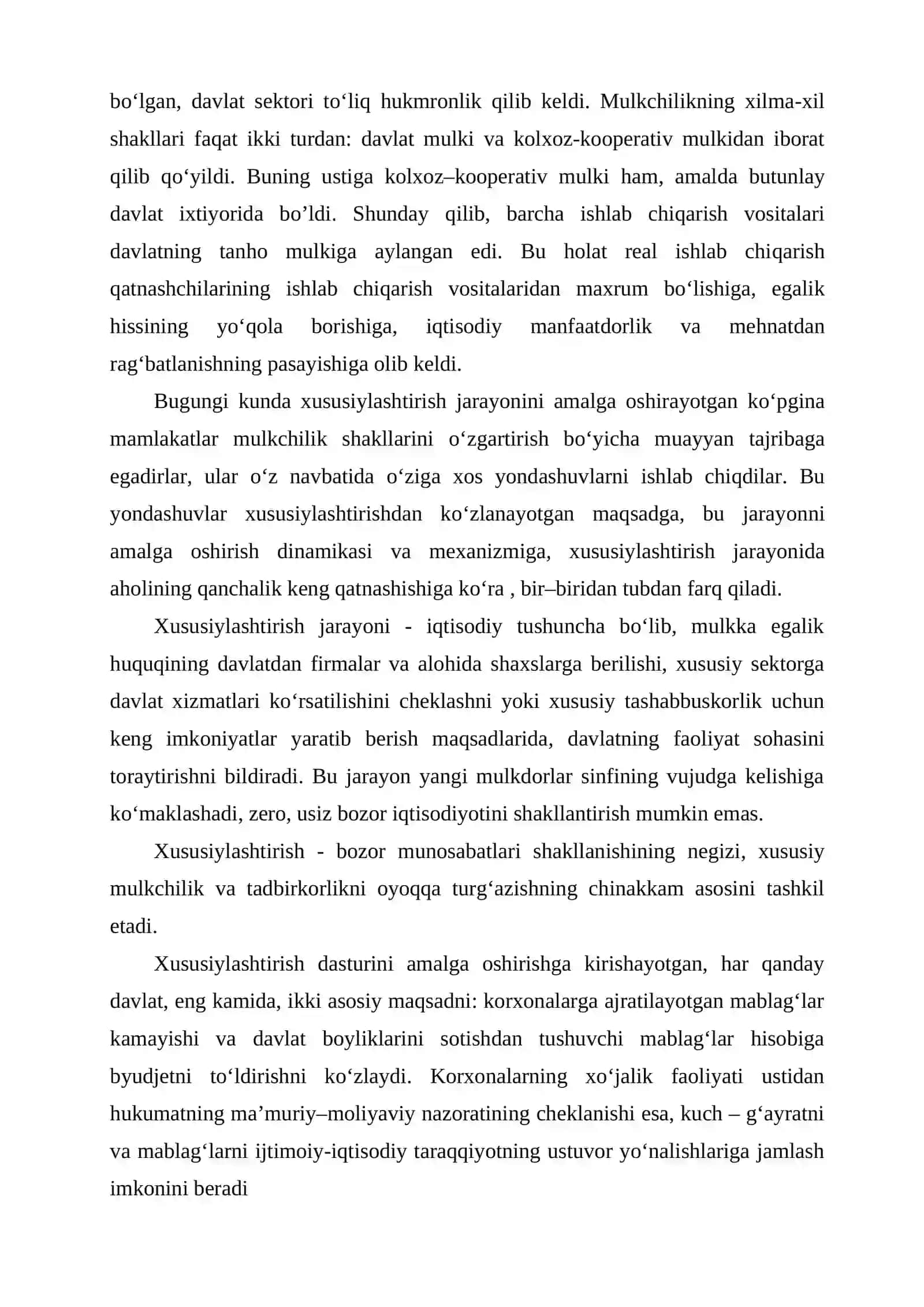 Xitoyda sotsialistik bozor iqtisodi va xususiylashtirish jarayonining asosiy yonalishlari 4