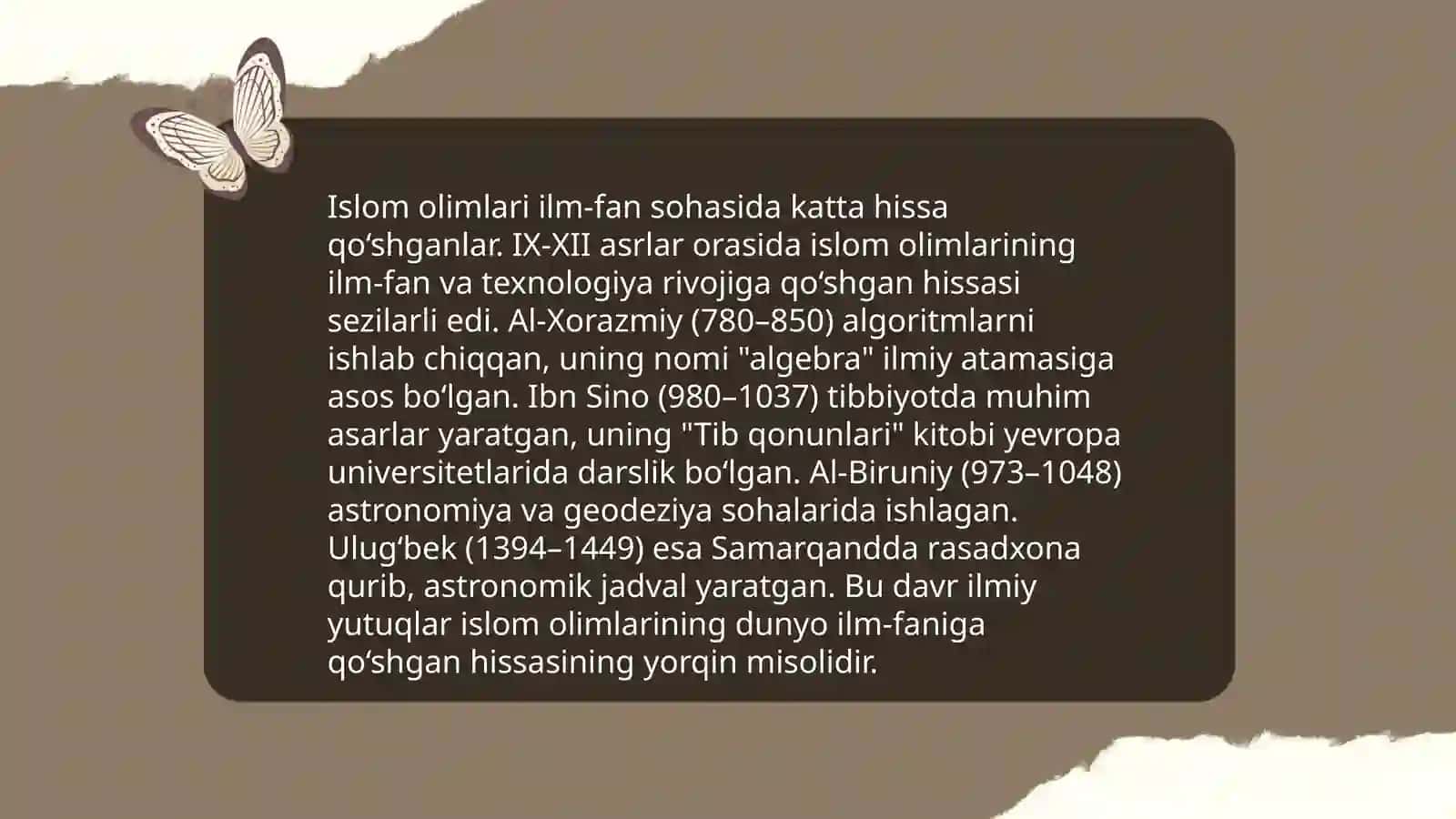 Olam va odam, din va ilm 4