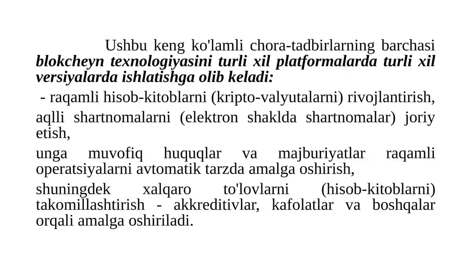 13-mavzu. Blokcheyn texnologiyasi va undan foydalanish yo‘llari 4