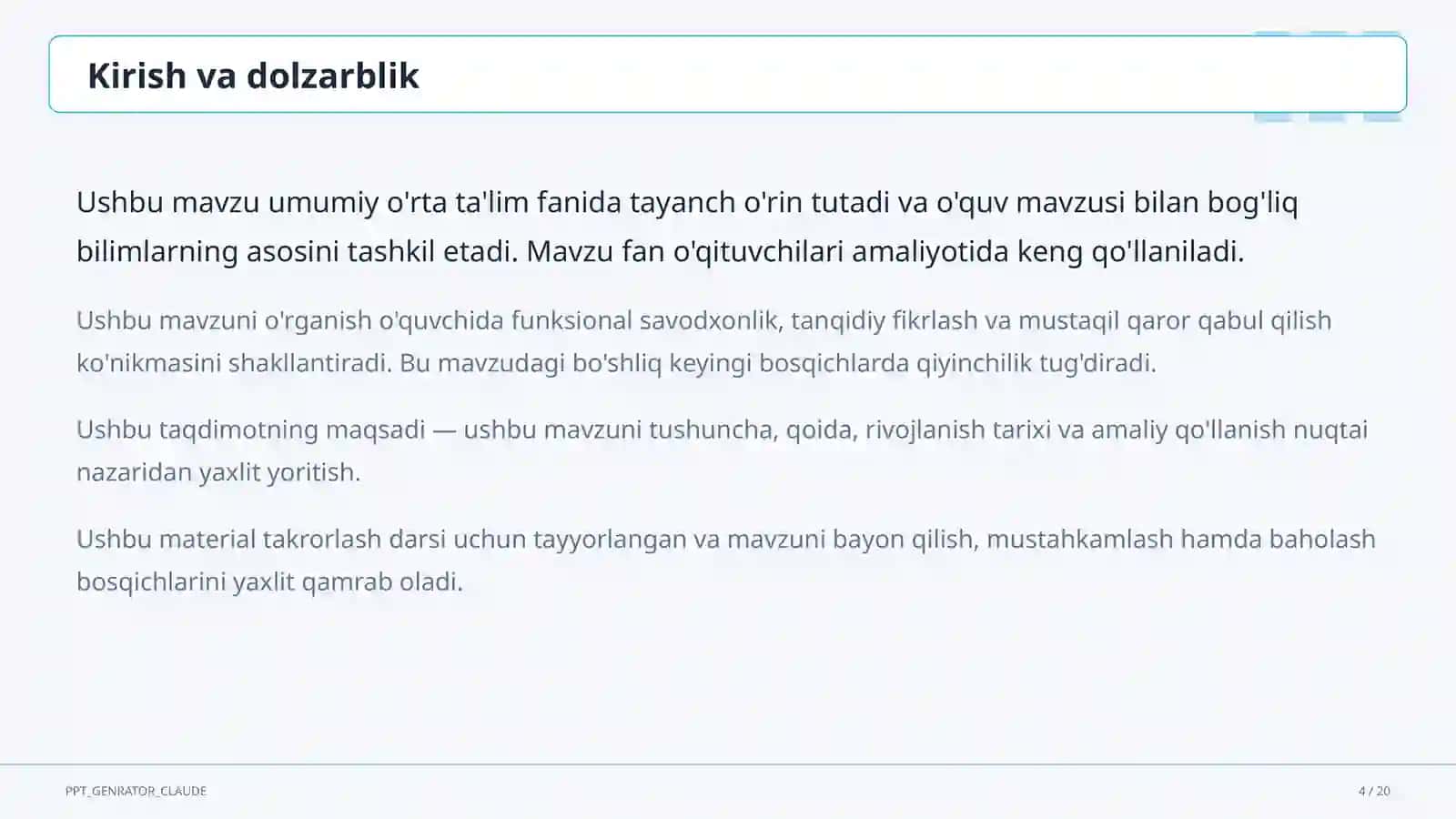 Kasbiy sertifikatlash: bakalavr va magistrlarga toifa berish tartibi 4
