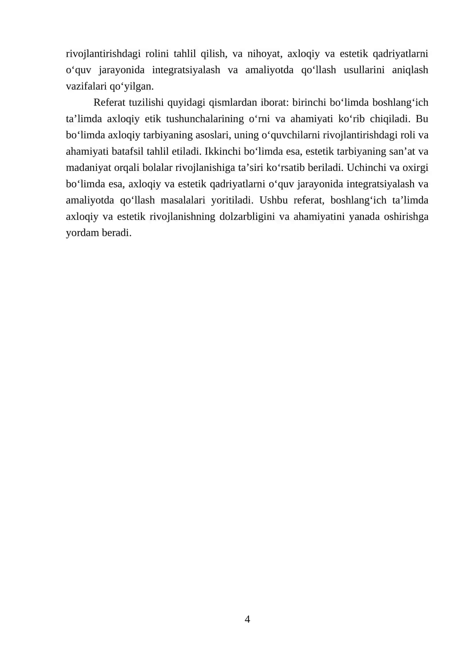 Boshlangʻich taʼlim oʻquvchilarini axloqiy etik va estetik jihatdan rivojlantirish 4