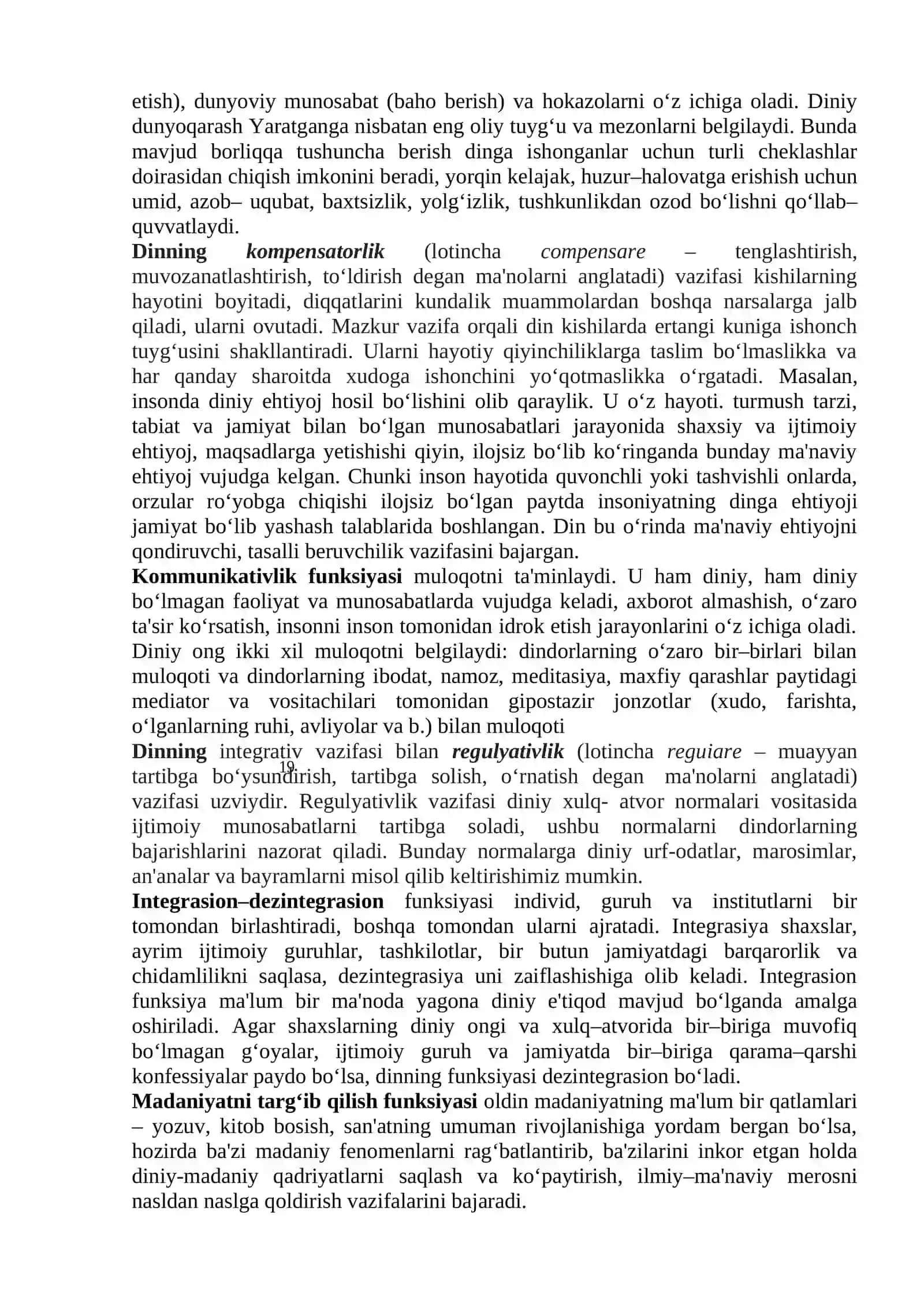 Dinshunoslik fanining predmeti, maqsadi va vazifalari 4