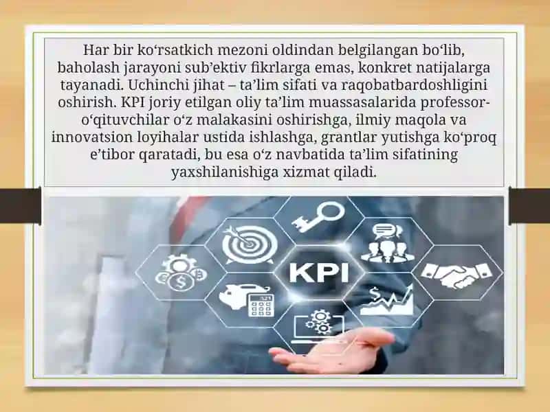 Professor-o‘qituvchilarfaoliyatini baholashning samaradorlikko‘rsatgichlari (KPI tizimi) 4