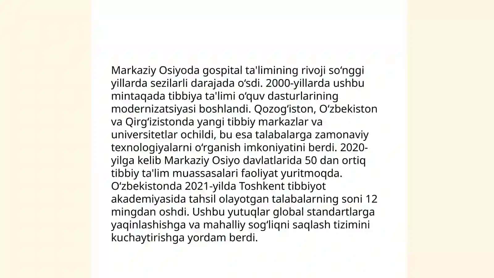 Dastlabki gospital ta'limning tarixi 4