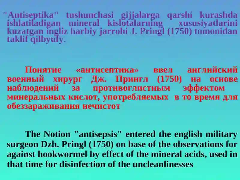 Antisepsis and asepsis 4