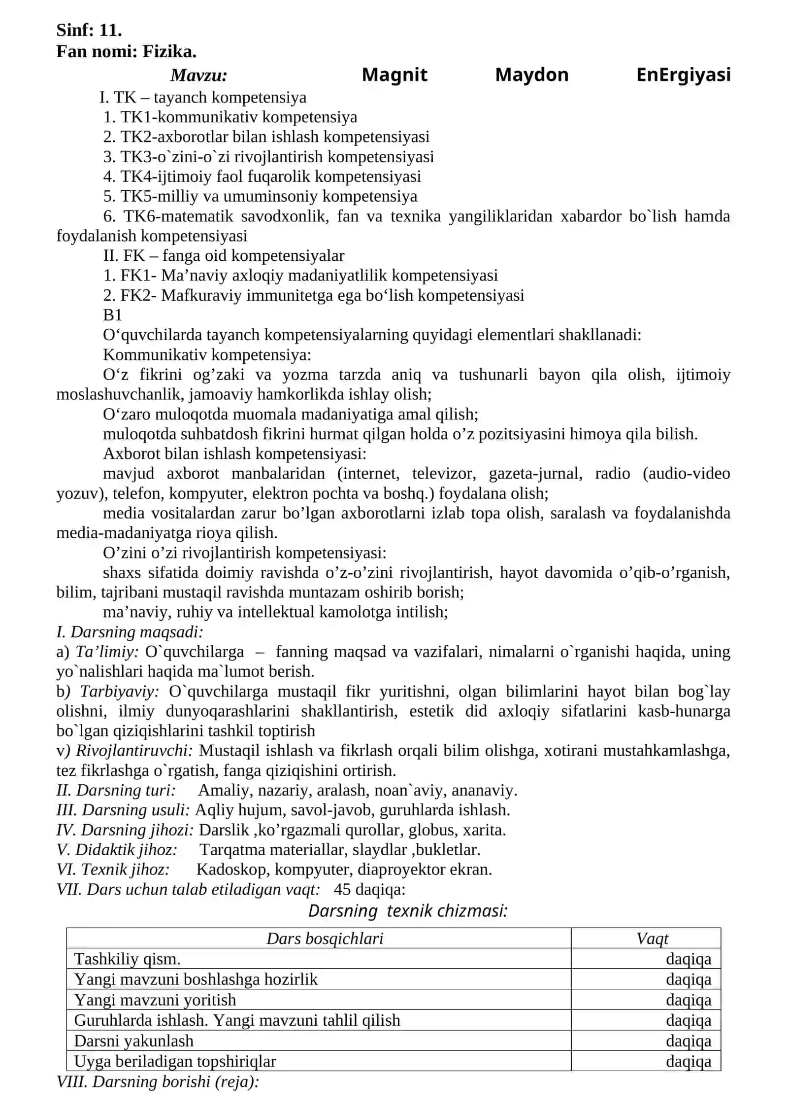 Moddalarning Magnit xossalari I 4