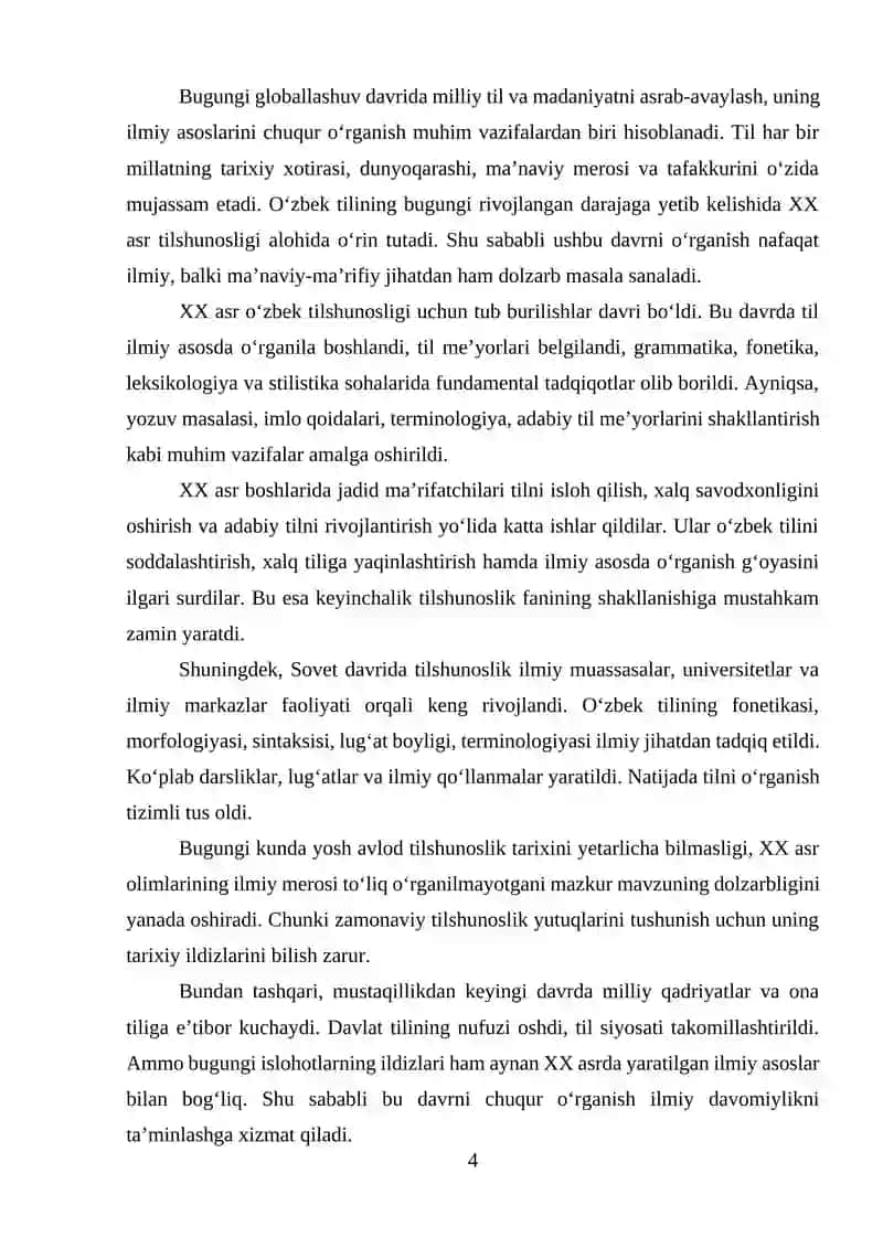 XX asr oʻzbek tilshunosligi 4