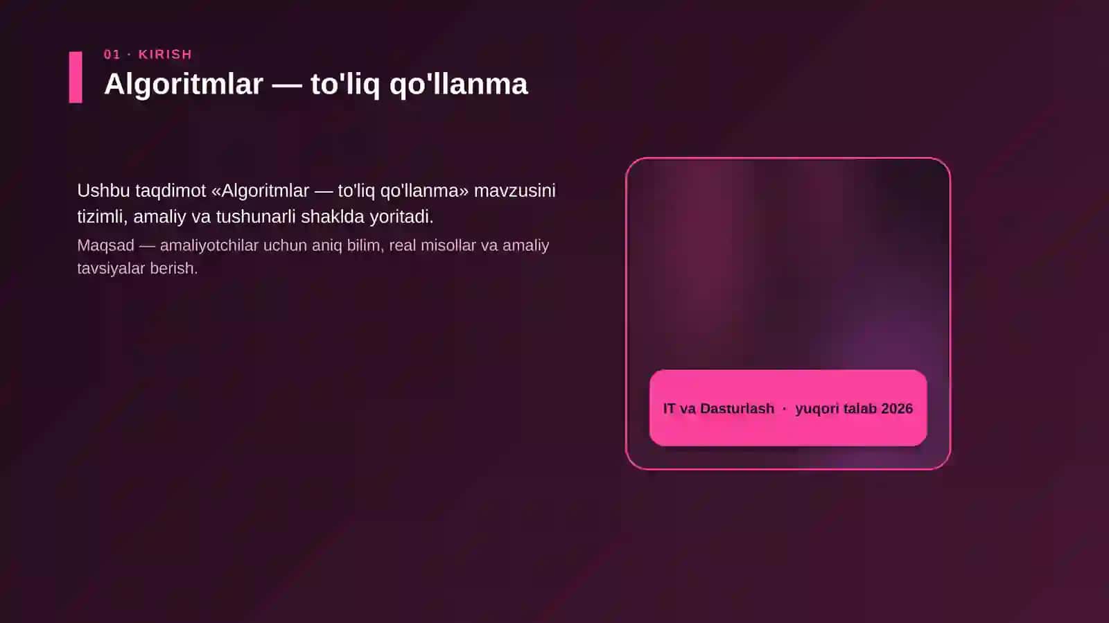 Algoritmlar — to'liq qo'llanma 4