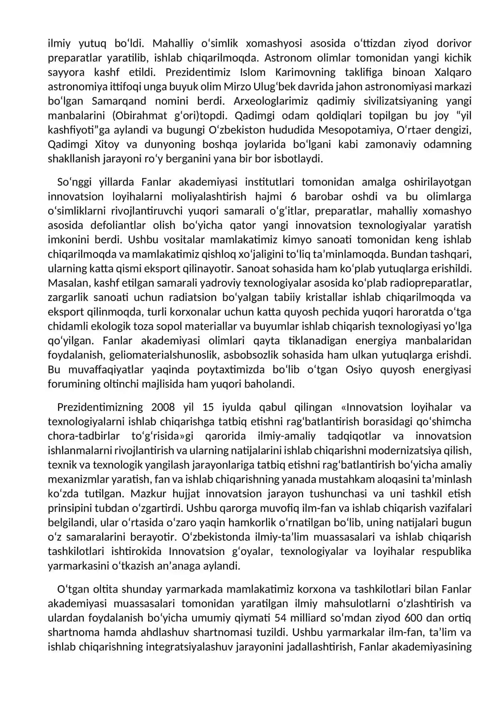 Ilm-fan – mamlakat taraqqiyotining muhim omillaridan biri 4