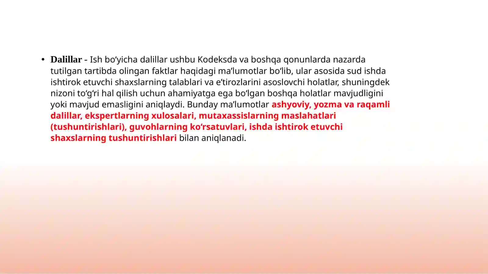 Iqtisodiy  protsessida  isbotlash  va  dalillar.  Iqtisodiy  protsessida  da’vo 4