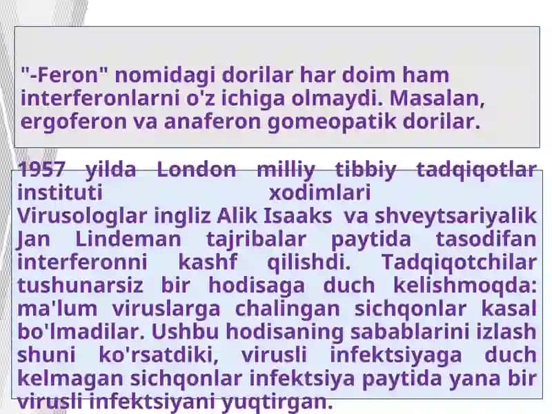 Interferon va sitokinlar sintezlanish va ta’sir mexanizimi 4