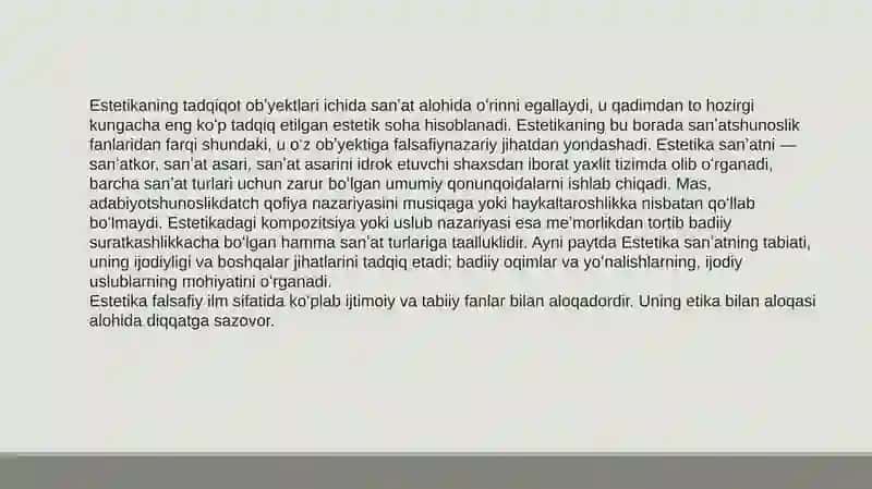 ESTETIK DID VA OLAMNI ESTETIK IDROKETISHNING SHAXS KAMOLOTIGA TA’SIRI 4