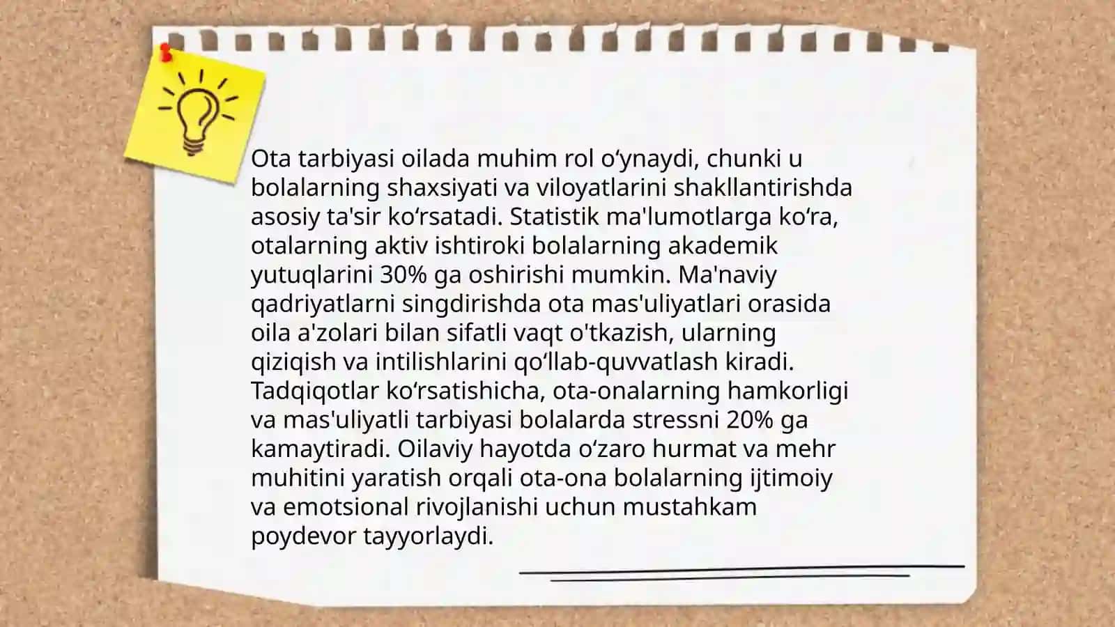 Oilada ota onaning tarbiyachilik san'ati 4