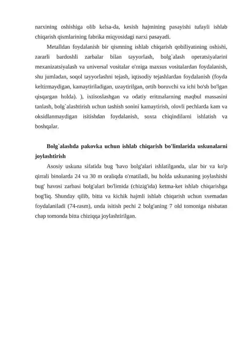 Temirchilik jarayonlarini tanlash, ularni bajarish ketma-ketligi 4