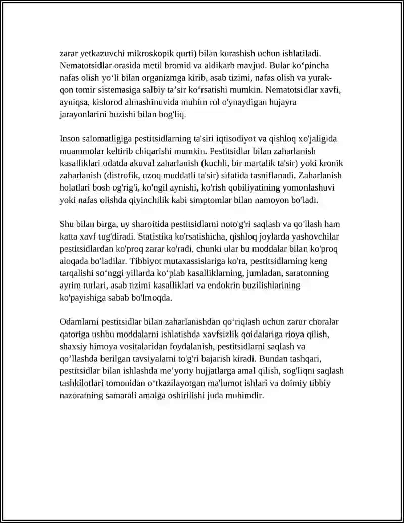 PESTITSIDLARDAN ZAHARLANISH VA INSON SALOMATLIGI 4