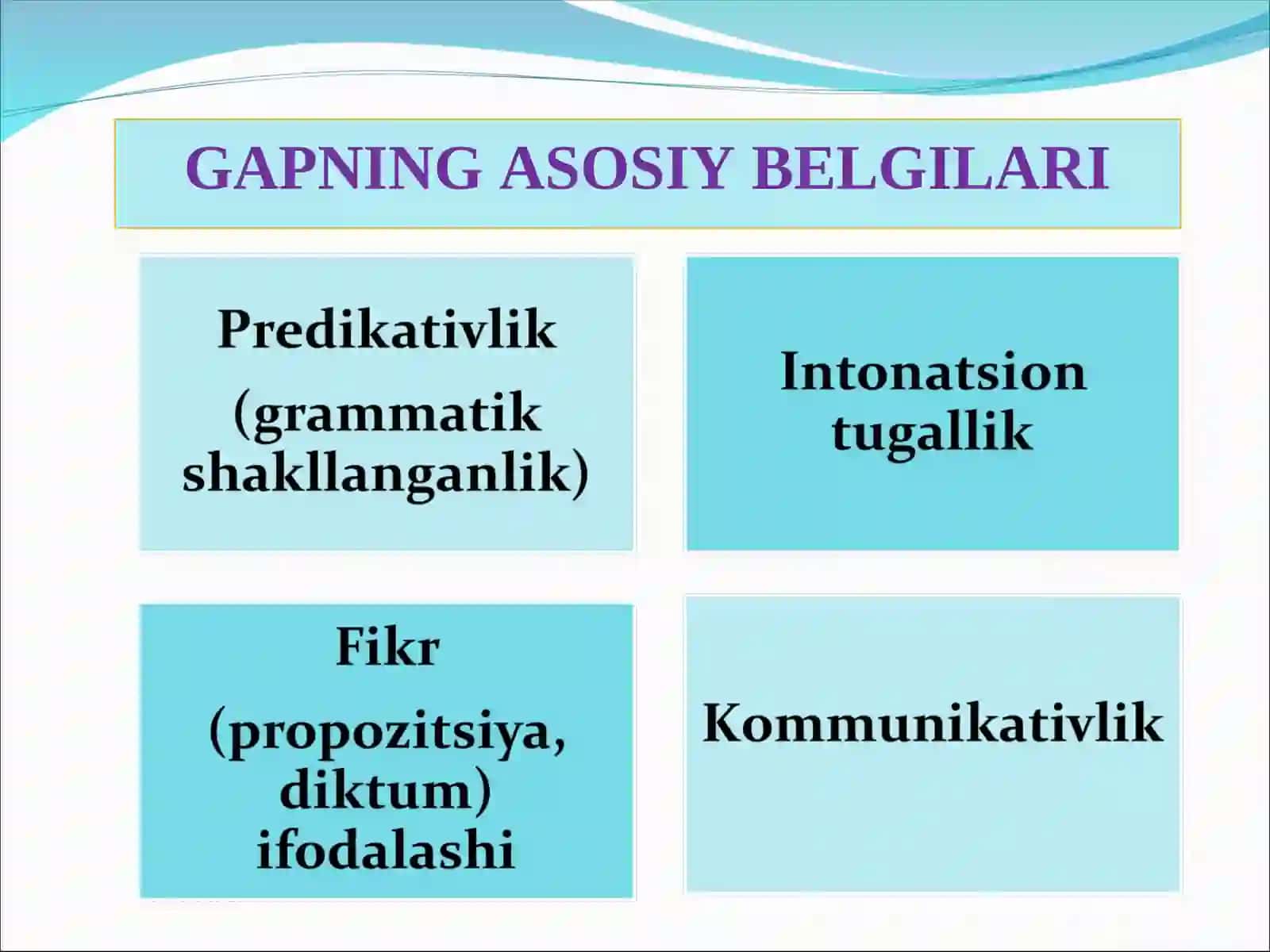 Sodda gap sintaksisi. Sodda gapning murakkablashuvi 4