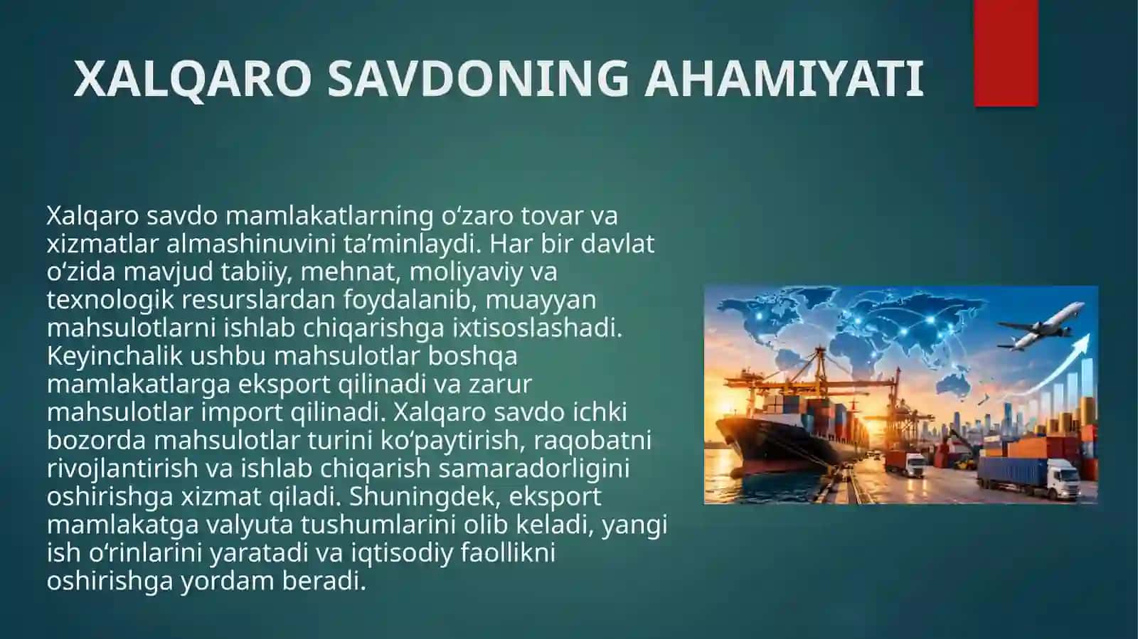 Globallashuv va xalqaro savdoning rivojlanish tendensiyalari 4
