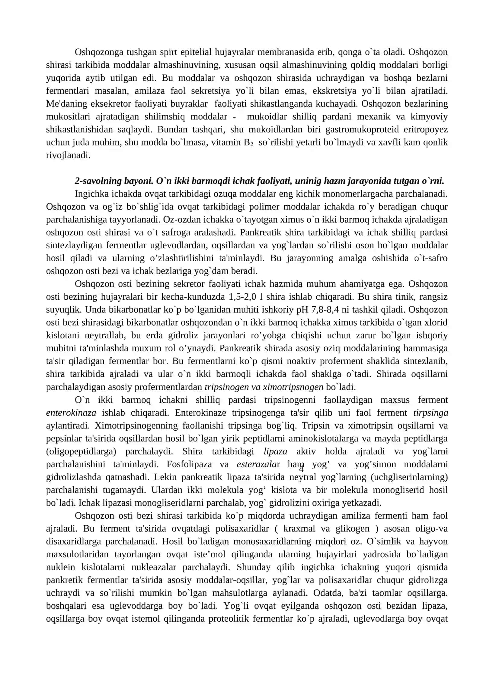 OVQAT HAZM QILISH FIZIOLOGIYASI 4