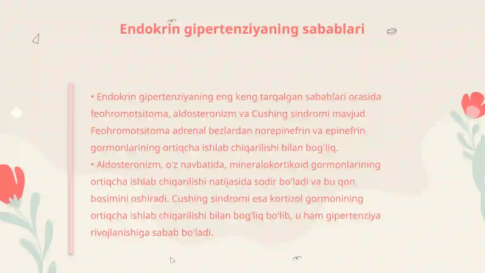 Endokrin arterial Gipertenziyada differensial diagnostikasi 4