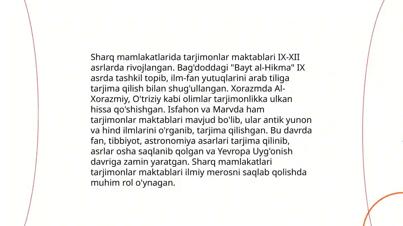 Sharq mamlakatlarida tarjima tarixi 4