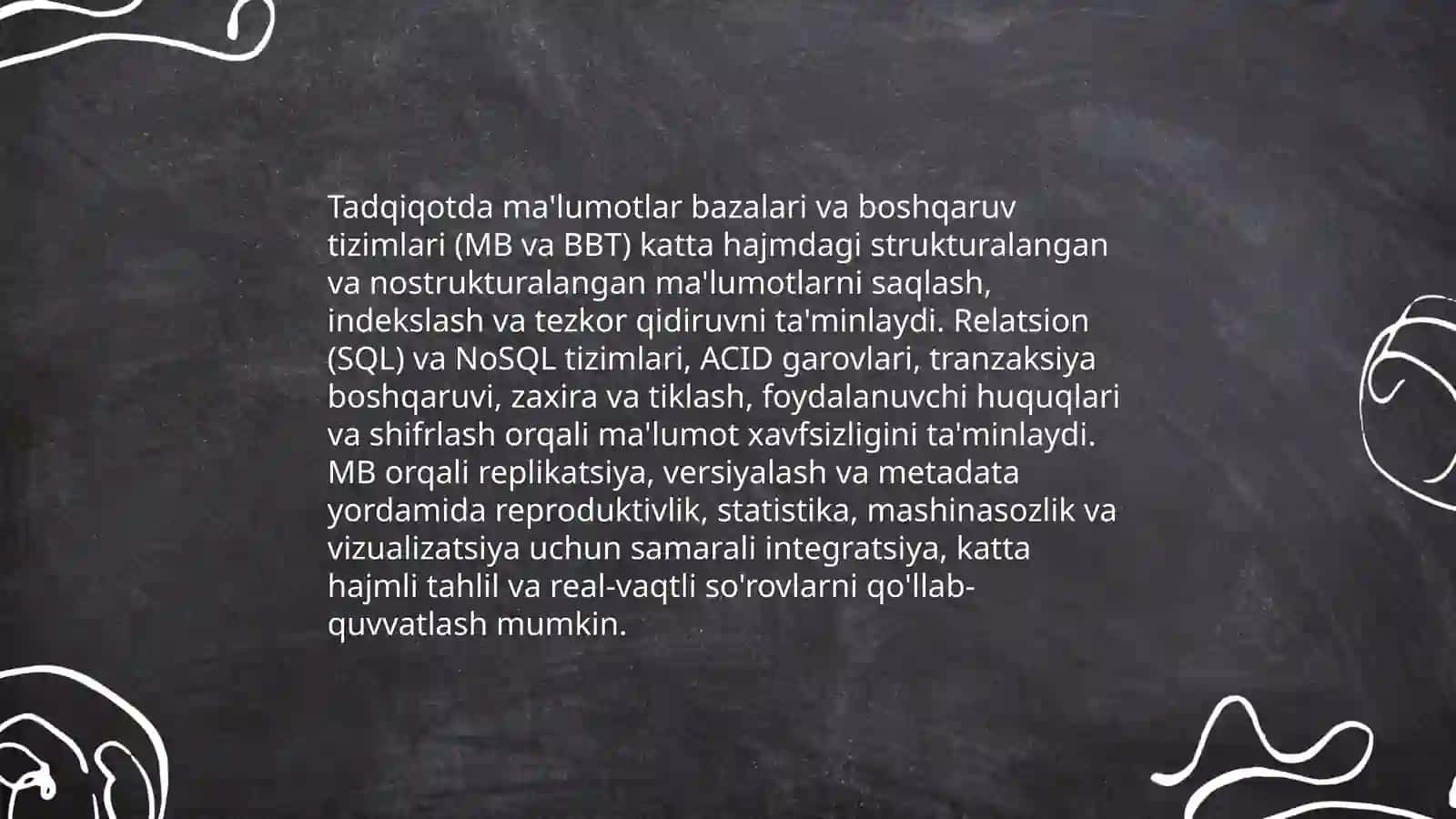 Tadqiqotda axborot texnologiyalarining o’rni 4