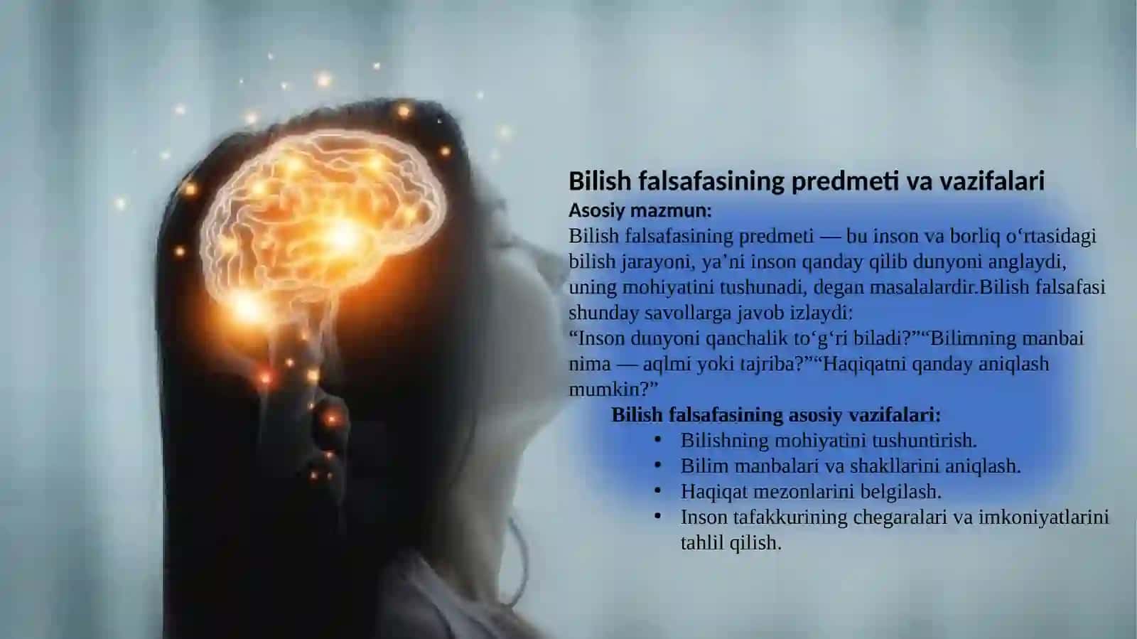 BILISH FALSAFASI 4