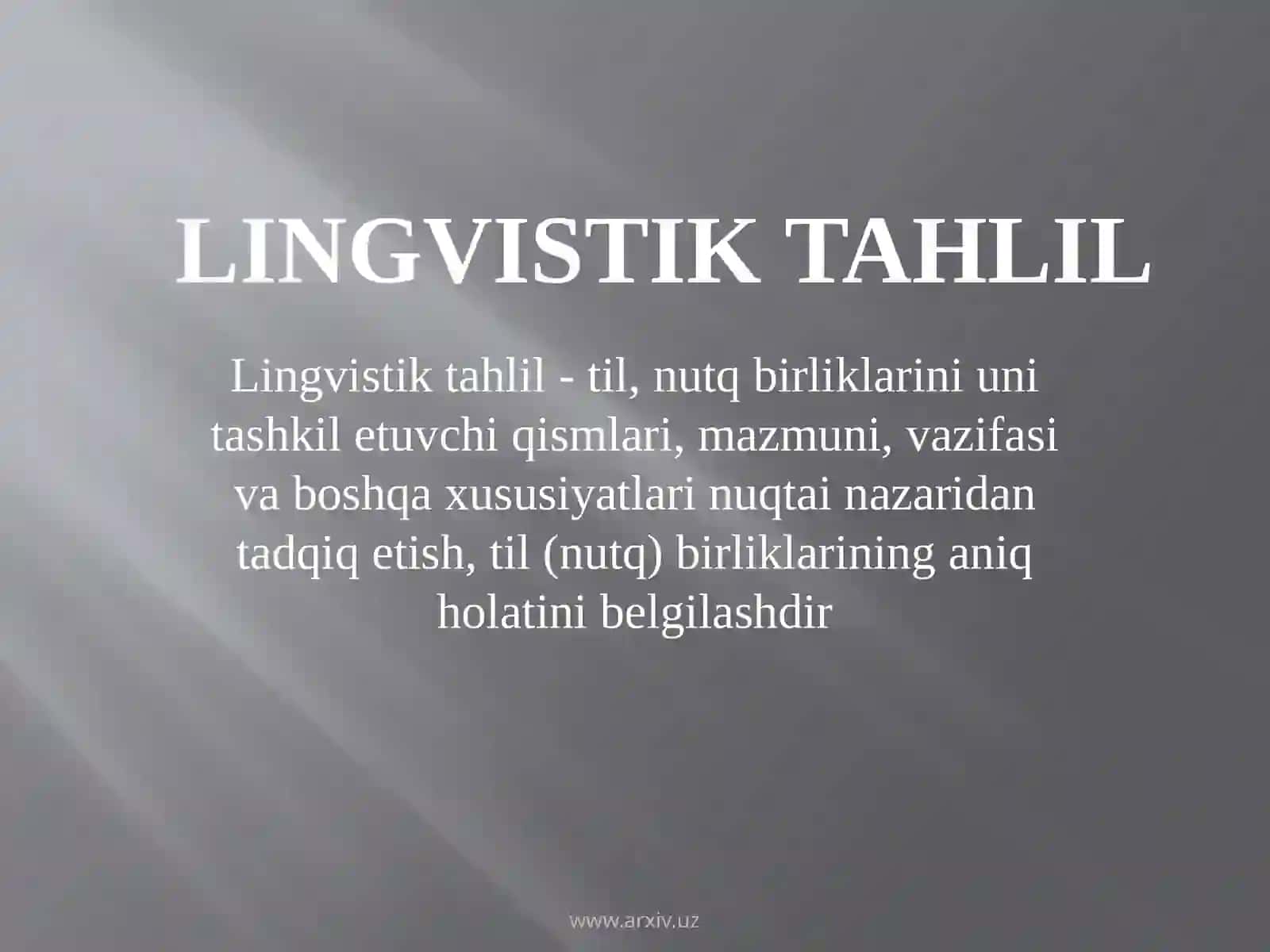 Lingvistiktahlilvauningturlari 4