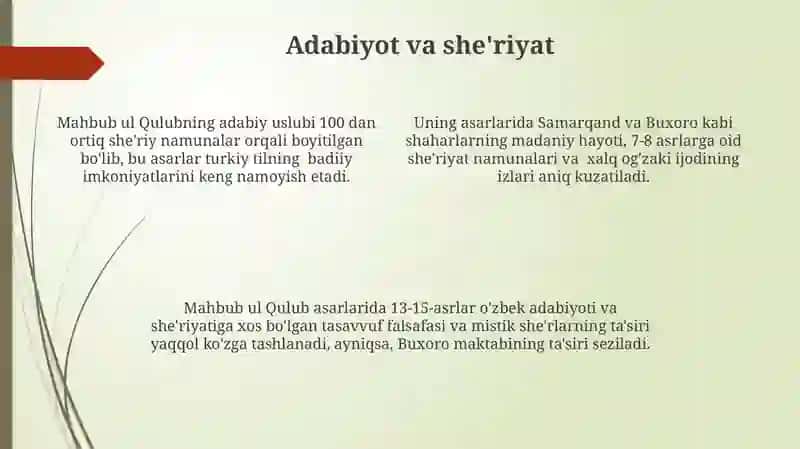 Mahbub ul qulub asarida sharqona muomala madaniyati 4