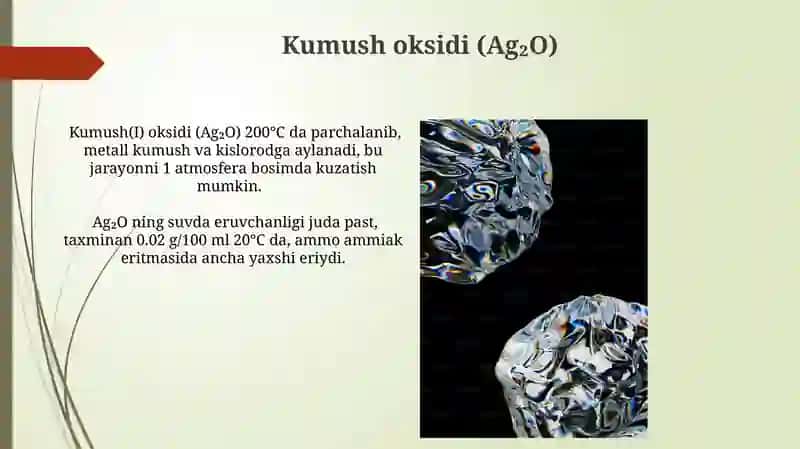 Kumush va uning birikmalari 4
