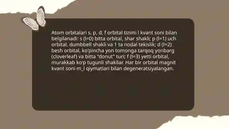 Kimyoviy birikmalarning elektron tuzilishi va xossalari 4