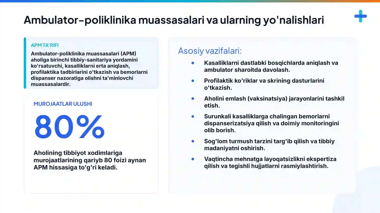Davolash-profilaktika muassasalari (DPM) va Tibbiy hujjatlar yuritish tartibi 4
