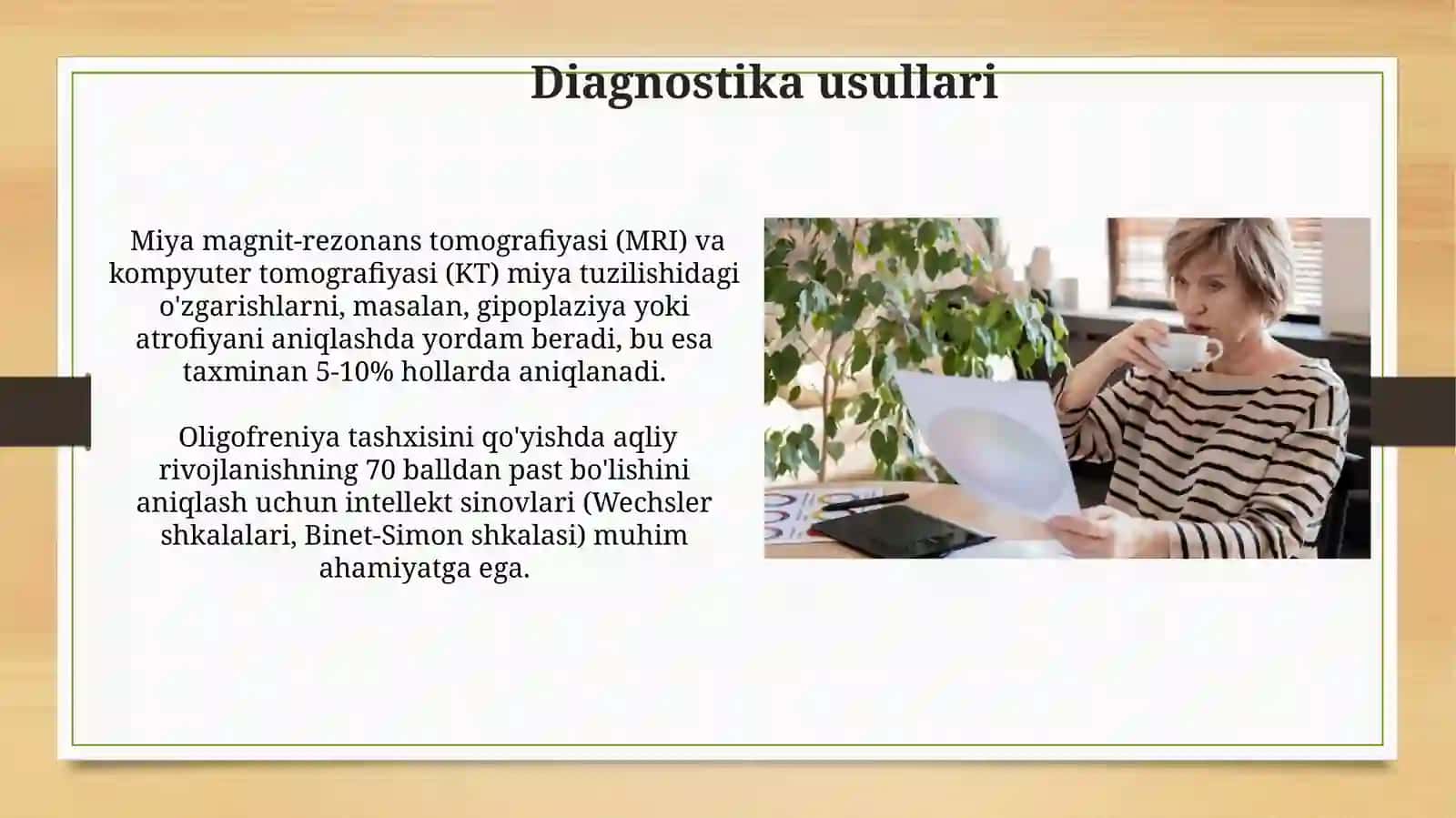 Moddalar almashinuvi buzilishi natijasida oligofreniya 4