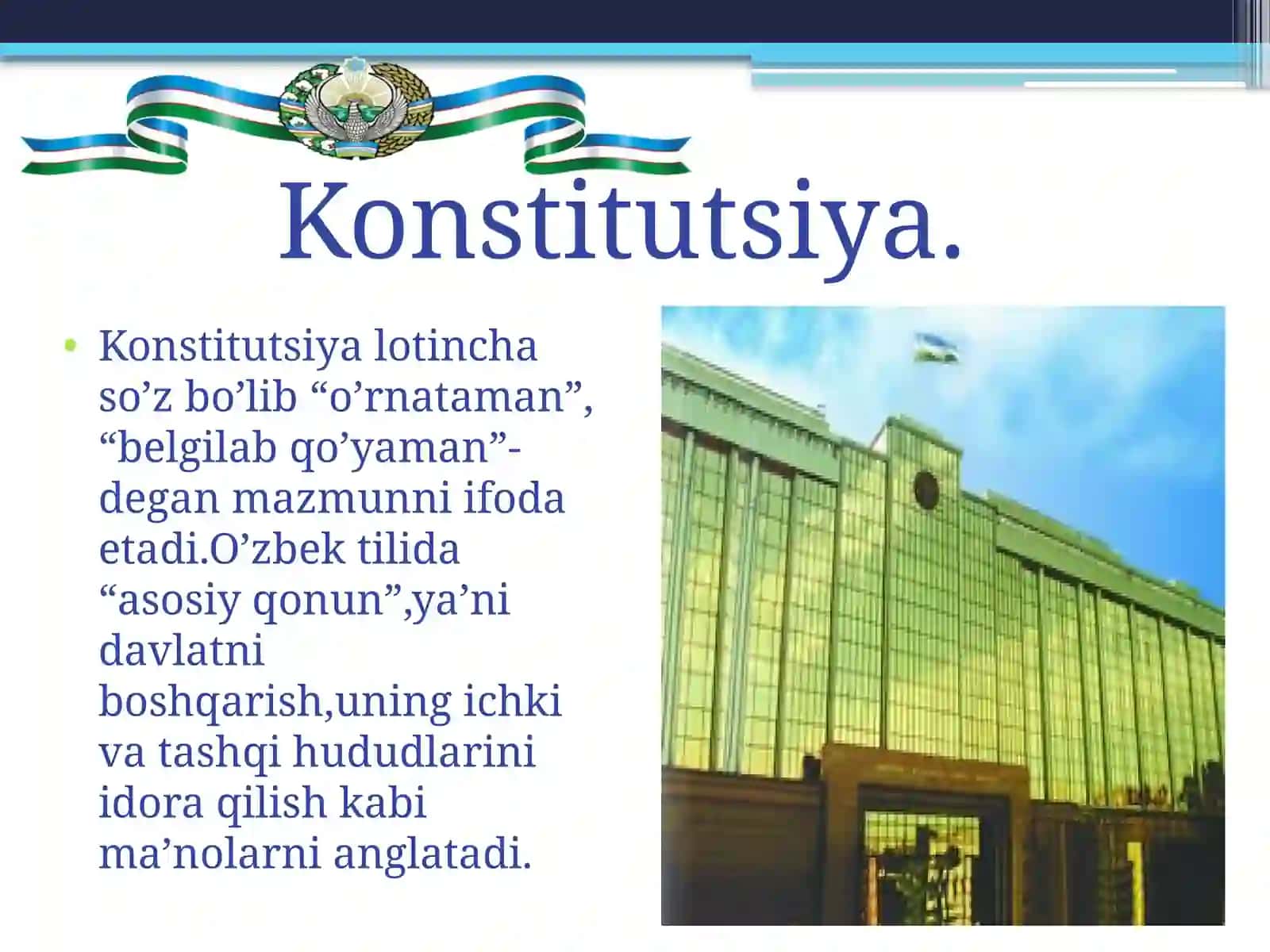 O’zbekiston Respublikasi Konstitusiyasi 4