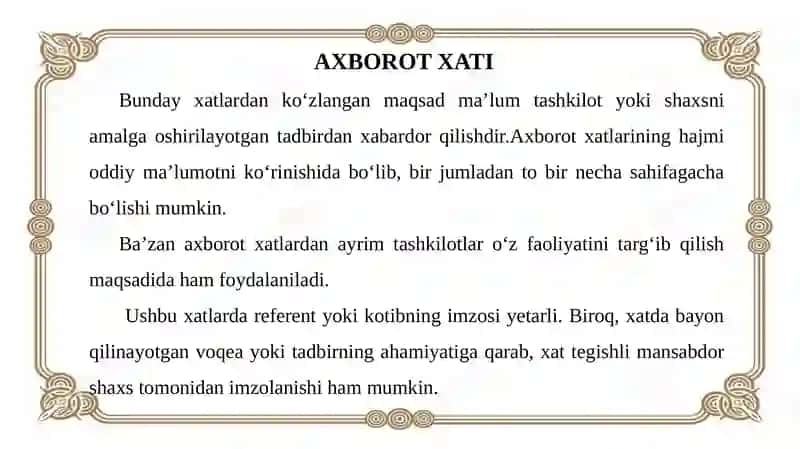 XIZMAT YOZISHMALARI 4