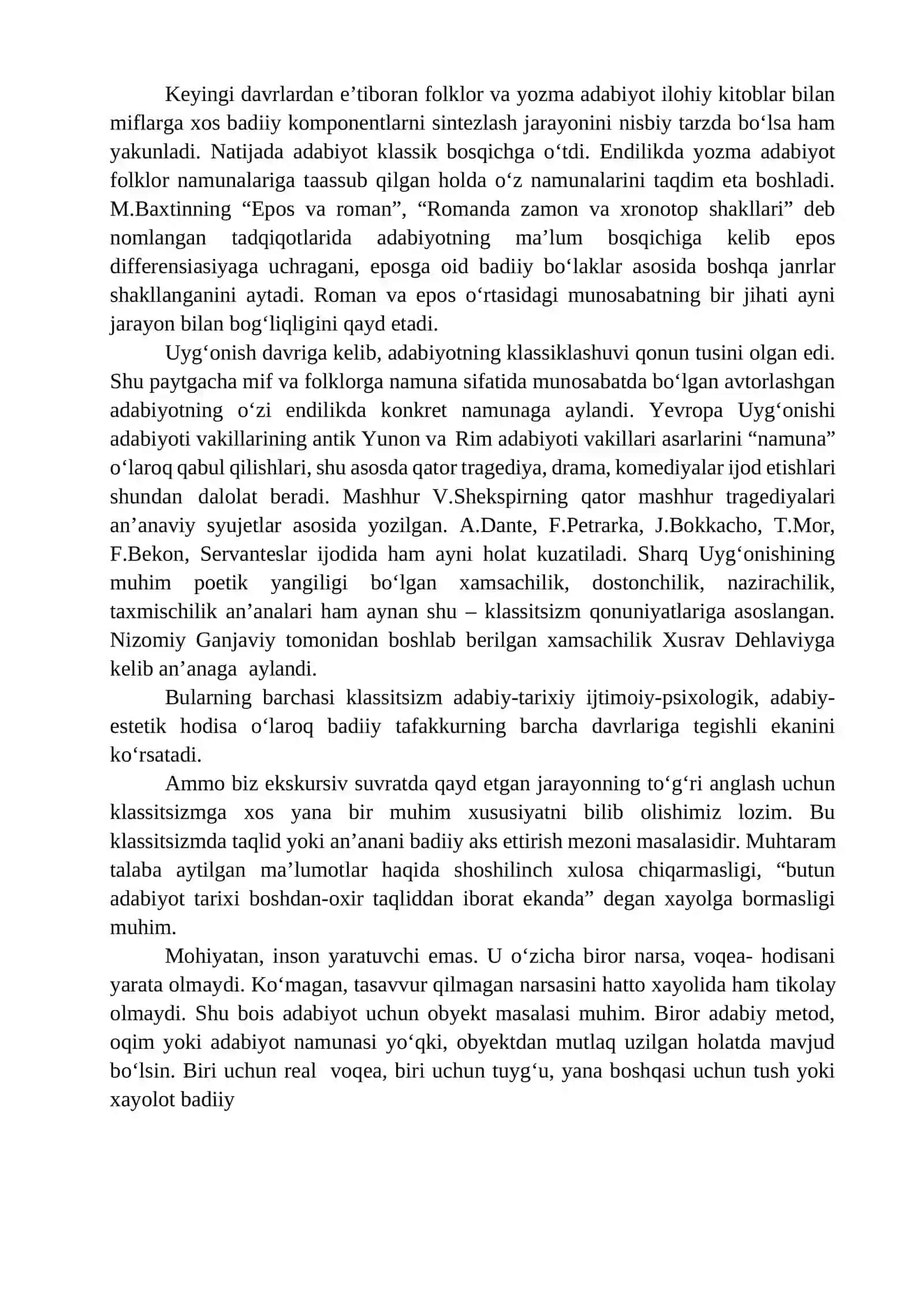 10-MA’RUZA. SHARQ VA G‘ARB KLASSISIZMI: UMUMIYLIK VA XUSUSIYLIK 4